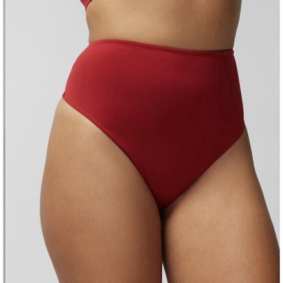 Soma Thong Underwear, Vanishing Tummy Retro Thong Panty in Red Large - Picture 1 of 6